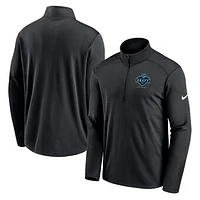 Men's Nike Black 2022 NFL Draft Pacer Half-Zip Pullover Top