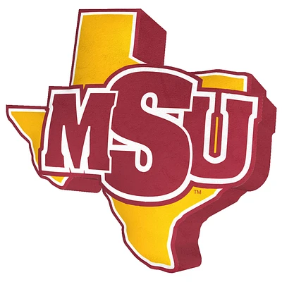 Midwestern State Mustangs Plushlete Team Logo Pillow