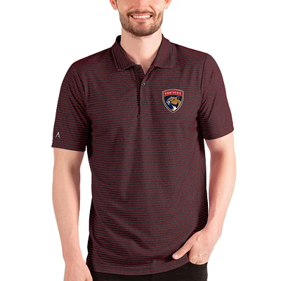 Men's Antigua Heathered /Red Florida Panthers Esteem Polo