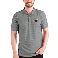 Men's Antigua Steel Minnesota Wild Esteem Polo