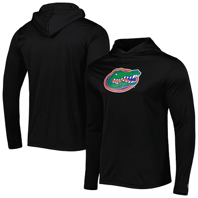 Men's Champion Black Florida Gators Logo Long Sleeve Hoodie T-Shirt