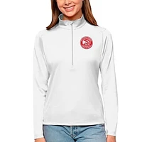 Women's Antigua Atlanta Hawks Tribute Half-Zip Top