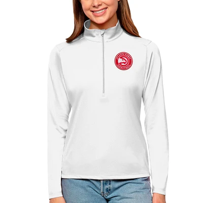 Women's Antigua Atlanta Hawks Tribute Half-Zip Top