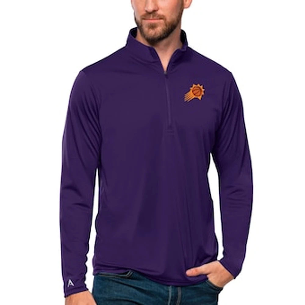 Men's Antigua Phoenix Suns Tribute Quarter-Zip Pullover Top