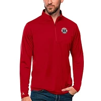 Men's Antigua Red Washington Wizards Tribute Quarter-Zip Pullover Top