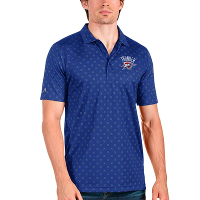 Men's Antigua Blue Oklahoma City Thunder Spark Polo