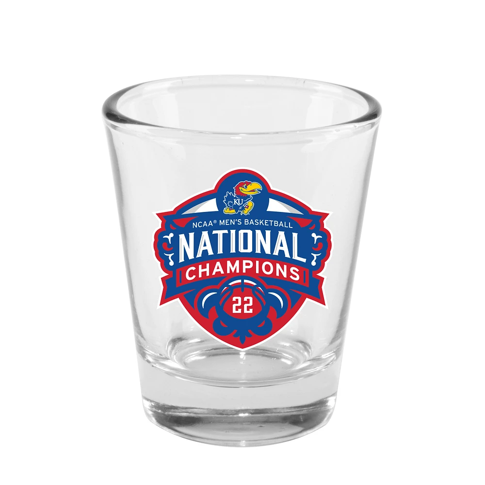 Kansas Jayhawks 2022 NCAA Men's Basketball National Champions 2oz. Collector Shot Glass