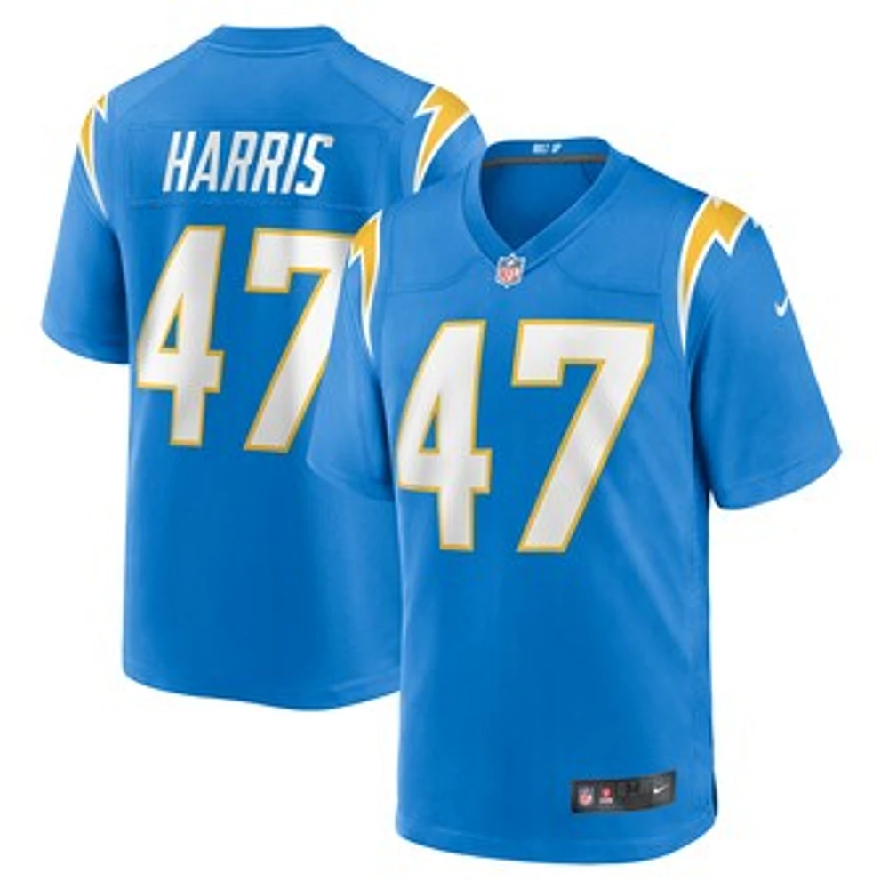 Men's Nike Josh Harris Powder Blue Los Angeles Chargers Game Jersey