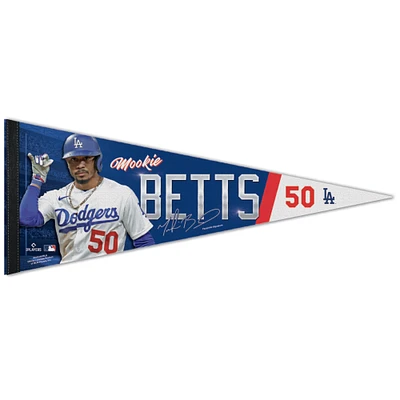 WinCraft Mookie Betts Los Angeles Dodgers 12" x 30" Player Name & Number Graphic Premium Pennant