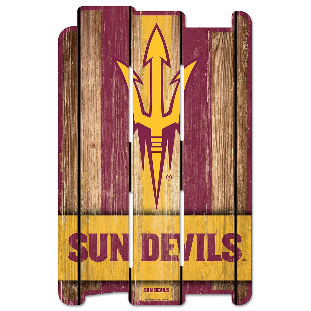 WinCraft Arizona State Sun Devils 11'' x 17'' Fence Decorative Wood Sign