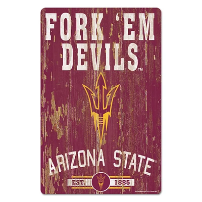 WinCraft Arizona State Sun Devils 11'' x 17'' Slogan Wood Sign