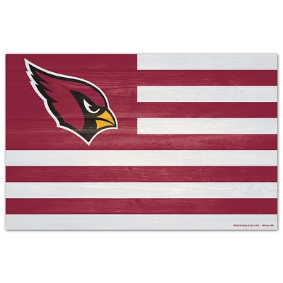 WinCraft Arizona Cardinals 11'' x 17'' Americana Wood Sign