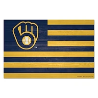 WinCraft Milwaukee Brewers 11'' x 17'' Americana Wood Sign