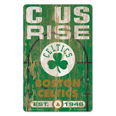 WinCraft Boston Celtics 11'' x 17'' Slogan Wood Sign