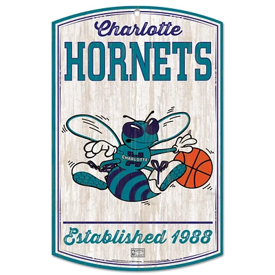 WinCraft Charlotte Hornets 11'' x 17'' Hardwood Classics Decorative Sign