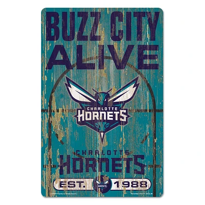 WinCraft Charlotte Hornets 11'' x 17'' Slogan Wood Sign