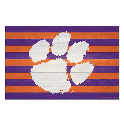 WinCraft Clemson Tigers 11'' x 17'' Americana Wood Sign