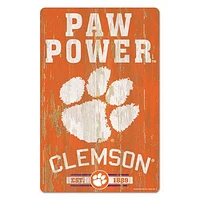 WinCraft Clemson Tigers 11'' x 17'' Slogan Wood Sign