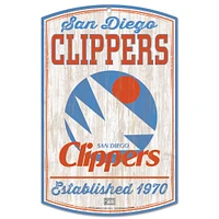 WinCraft San Diego Clippers 11'' x 17'' Hardwood Classics Decorative Sign