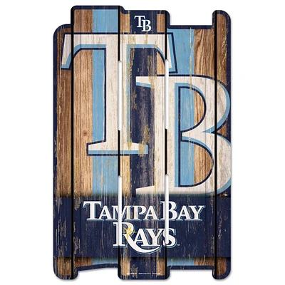 WinCraft Tampa Bay Rays 11'' x 17'' Fence Decorative Wood Sign