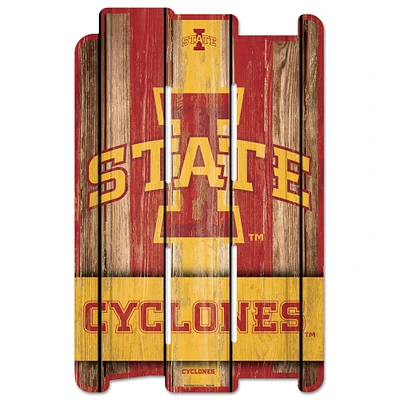 WinCraft Iowa State Cyclones 11'' x 17'' Fence Decorative Wood Sign