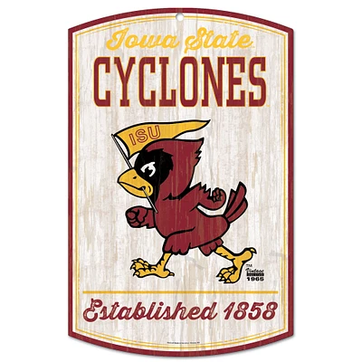 WinCraft Iowa State Cyclones 11'' x 17'' Retro Decorative Sign