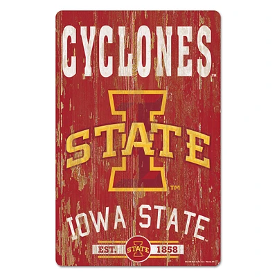 WinCraft Iowa State Cyclones 11'' x 17'' Slogan Wood Sign
