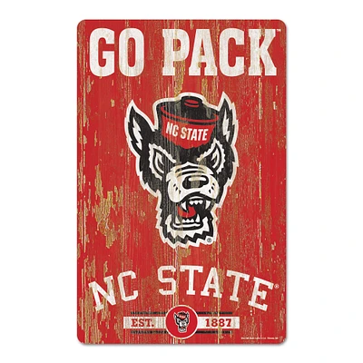 WinCraft NC State Wolfpack 11'' x 17'' Slogan Wood Sign