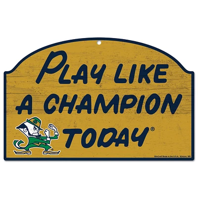 WinCraft Notre Dame Fighting Irish Logo 11'' x 17'' Fence Decorative Wood Sign