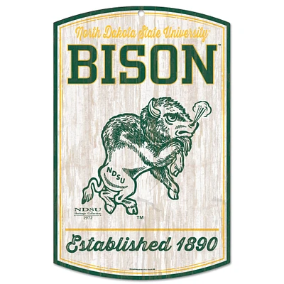 WinCraft NDSU Bison 11" x 17" Decorative College Vault Wood Sign