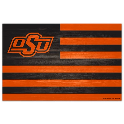 WinCraft Oklahoma State Cowboys 11'' x 17'' Americana Wood Sign
