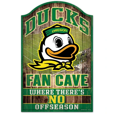 WinCraft Oregon Ducks 11" x 17'" Decorative Fan Cave Wood Sign