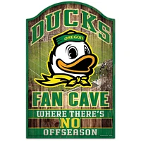 WinCraft Oregon Ducks 11" x 17'" Decorative Fan Cave Wood Sign