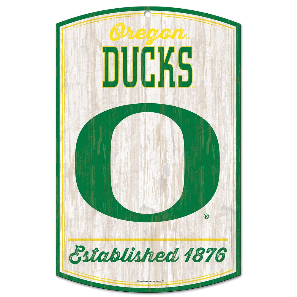 WinCraft Oregon Ducks 11'' x 17'' Retro Decorative Sign