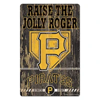 WinCraft Pittsburgh Pirates 11'' x 17'' Slogan Wood Sign