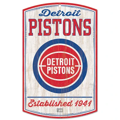 WinCraft Detroit Pistons 11'' x 17'' Hardwood Classics Decorative Sign