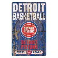 WinCraft Detroit Pistons 11'' x 17'' Slogan Wood Sign
