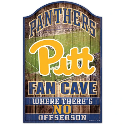 WinCraft Pitt Panthers 11" x 17'" Decorative Fan Cave Wood Sign