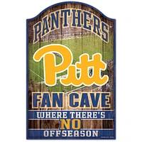 WinCraft Pitt Panthers 11" x 17'" Decorative Fan Cave Wood Sign