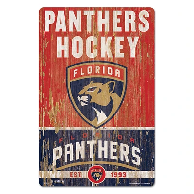 WinCraft Florida Panthers 11'' x 17'' Slogan Wood Sign