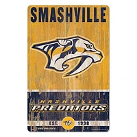 WinCraft Nashville Predators 11'' x 17'' Slogan Wood Sign