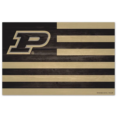 WinCraft Purdue Boilermakers 11'' x 17'' Americana Wood Sign