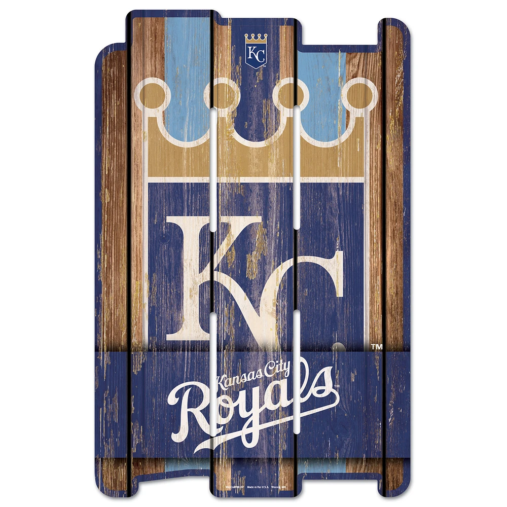 WinCraft Kansas City Royals 11'' x 17'' Fence Decorative Wood Sign
