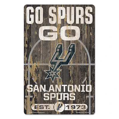 WinCraft San Antonio Spurs 11'' x 17'' Slogan Wood Sign