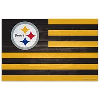 WinCraft Pittsburgh Steelers 11'' x 17'' Americana Wood Sign