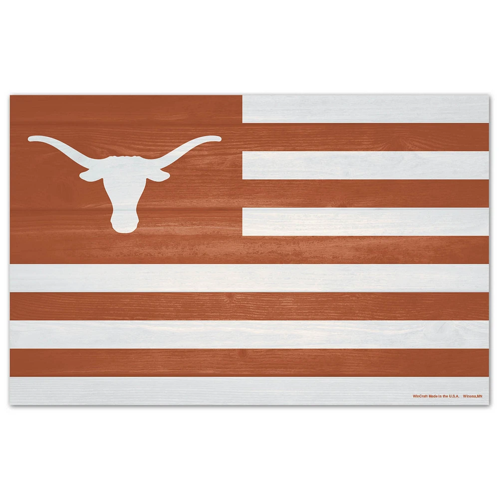 WinCraft Texas Longhorns 11'' x 17'' Americana Wood Sign