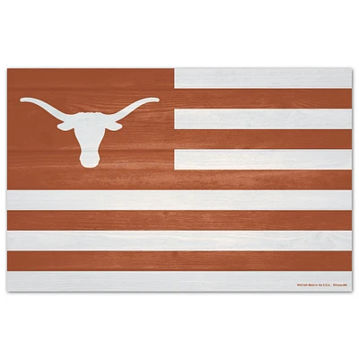 WinCraft Texas Longhorns 11'' x 17'' Americana Wood Sign