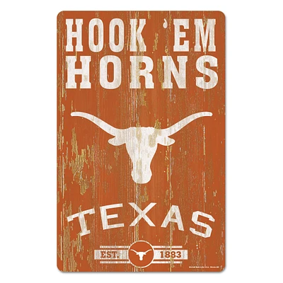 WinCraft Texas Longhorns 11'' x 17'' Slogan Wood Sign