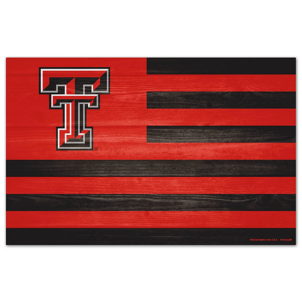 WinCraft Texas Tech Red Raiders 11'' x 17'' Americana Wood Sign