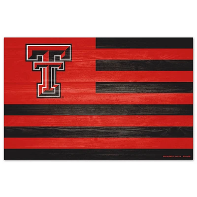 WinCraft Texas Tech Red Raiders 11'' x 17'' Americana Wood Sign